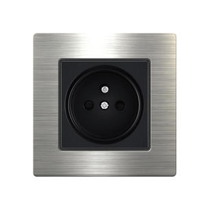Stainless steel Switch W88-French socket-Silver